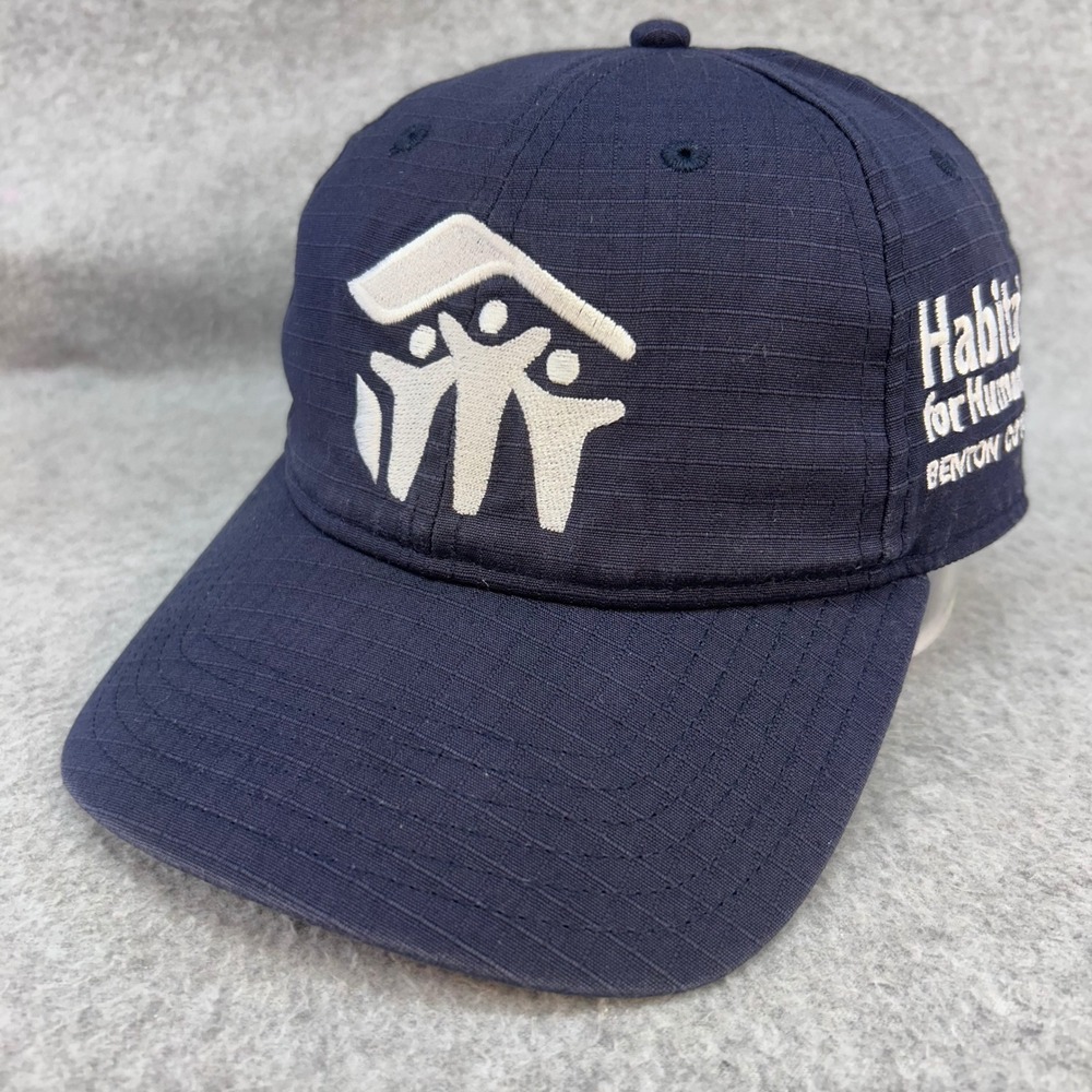 Habitat for Humanity Logo Mens Navy Outdoor Cap Ripstop Baseball Hat OSFM